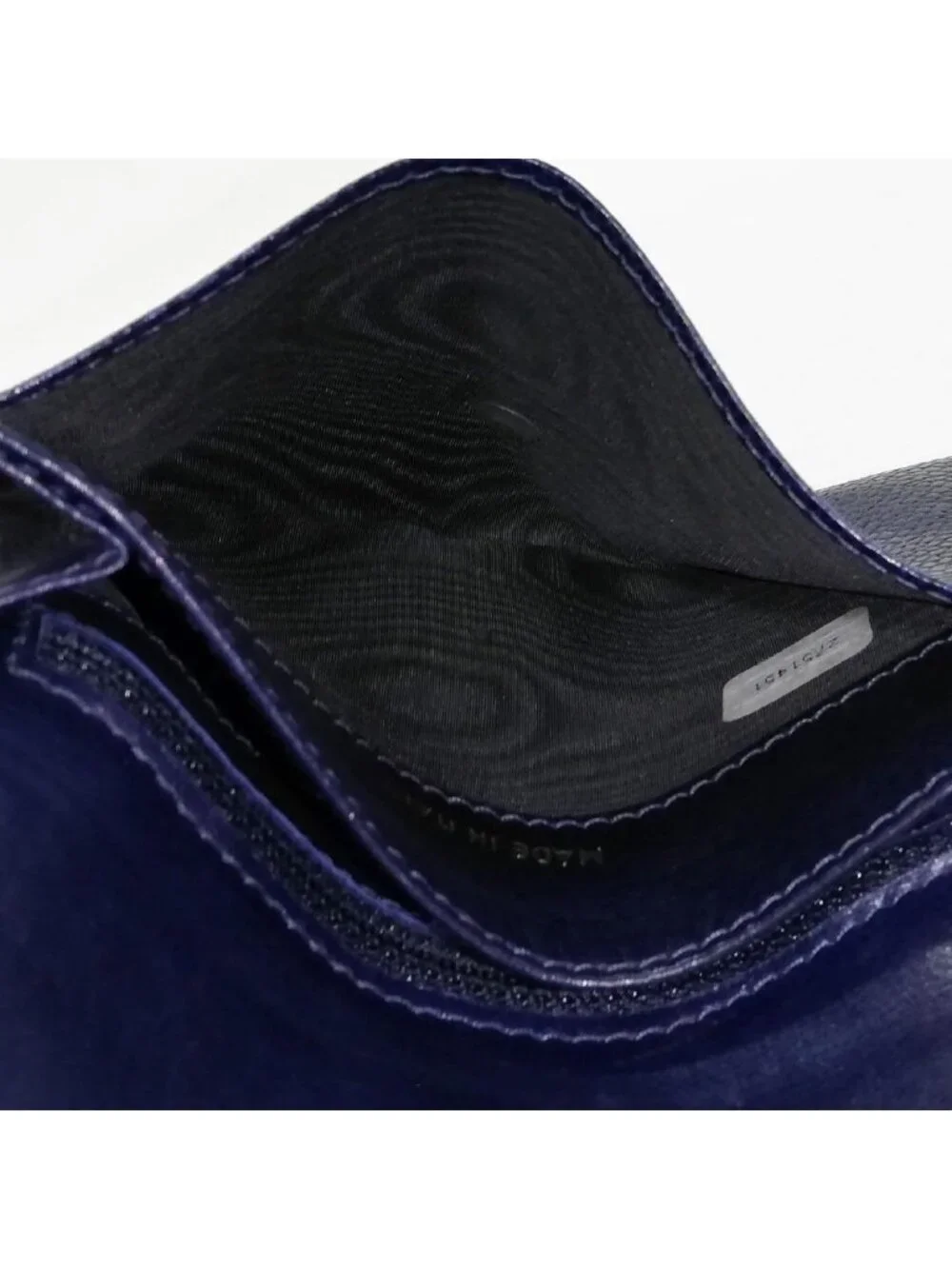 Chanel Caviar Leather Bifold Wallet Blue